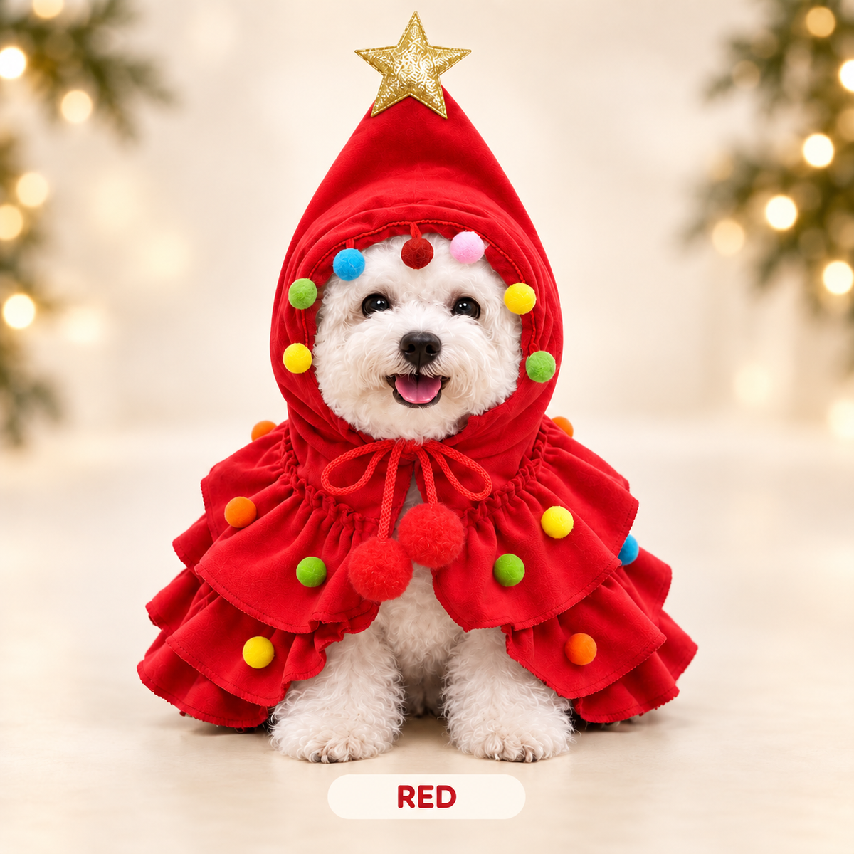 CozaLuxe Christmas Tree Pet Costume