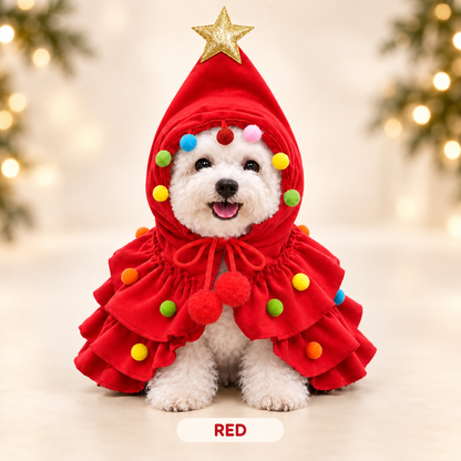 CozaLuxe Christmas Tree Pet Costume
