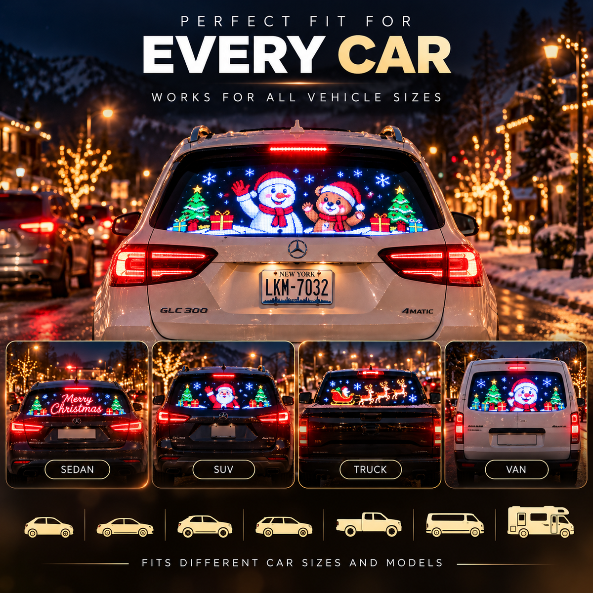 CozaLuxe Christmas LED Film