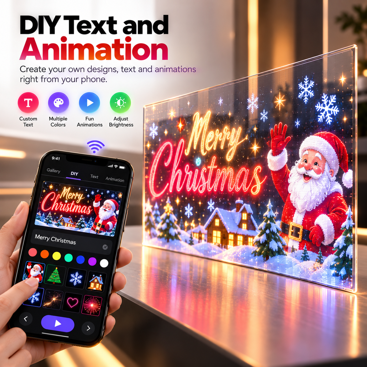CozaLuxe Christmas LED Film