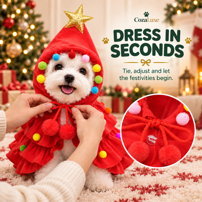 CozaLuxe Christmas Tree Pet Costume