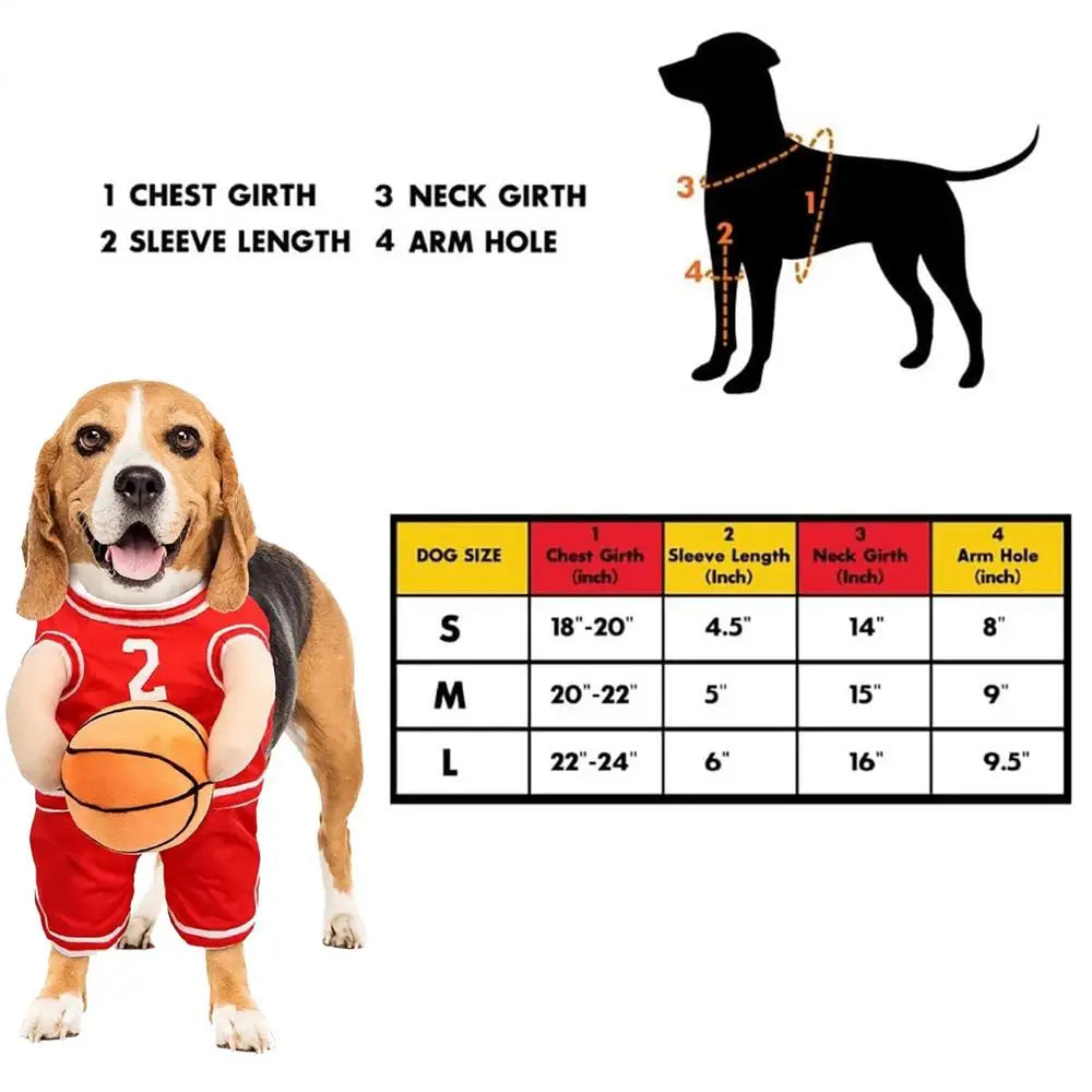 CozaLuxe Basketball Dog Costume