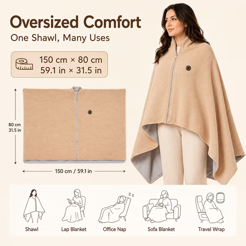 CozaLuxe Heated Shawl