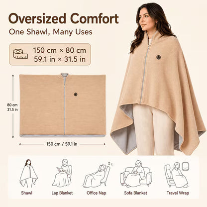 CozaLuxe Heated Shawl