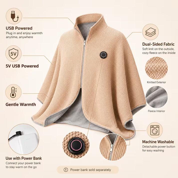 CozaLuxe Heated Shawl